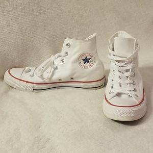 White High-Top Converse Sneakers